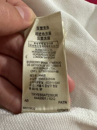 Polo Burberry Talla S