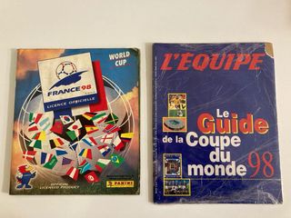Álbum completo Mundial 98 Panini + Guía L'Équipe