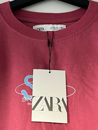 Camiseta Zara Estampada Talla 13-14