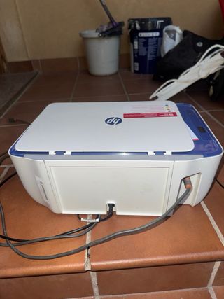 Impresora HP Blanca y Azul
