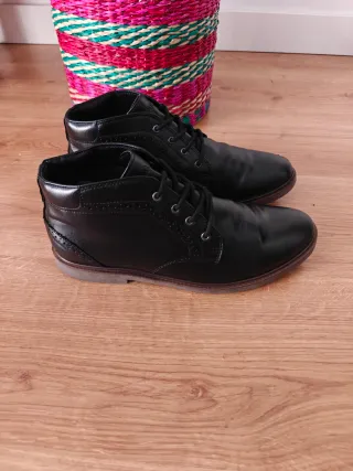 Botas de vestir hombre negras
