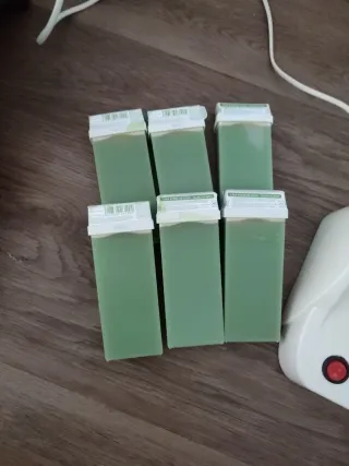 Calentador cera roll-on + 6 recambios