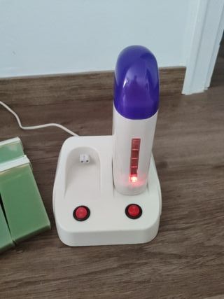 Calentador cera roll-on + 6 recambios