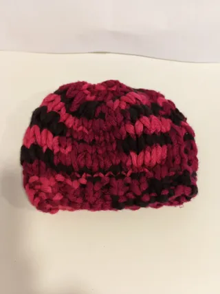 Conjunto gorro y braga cuello tejido hechas a mano
