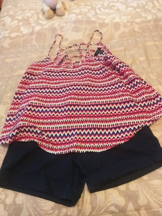 Conjunto Top y Shorts