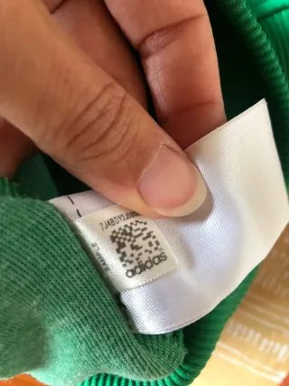 Felpa Adidas verde con cappuccio taglia 50 XL
