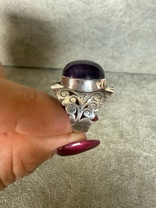 Anillo Plata 925 Amatista