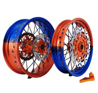 Llantas Supermotard KTM Naranja/Azul