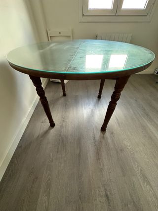 Mesa madera nueva 1.10 metros extensible a 1.80