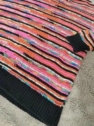Jersey Desigual Oversize Rayas Multicolor