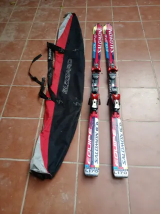 Esquís Salomon Équipe 170cm + Funda Blizzard
