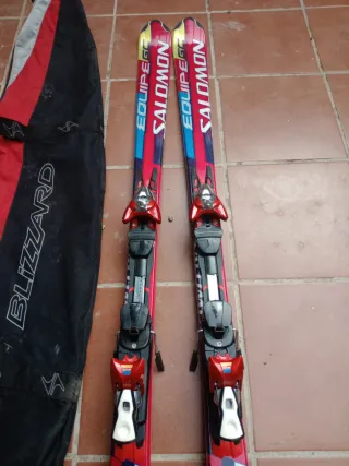 Esquís Salomon Équipe 170cm + Funda Blizzard