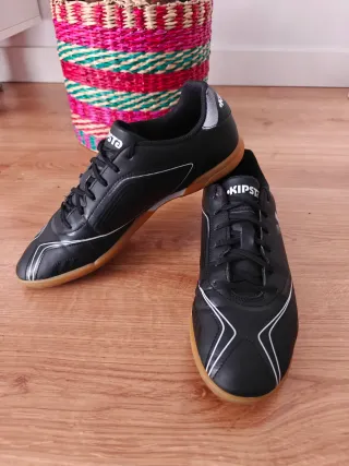 Zapatillas Fútbol Sala Hombre Negras Blancas
