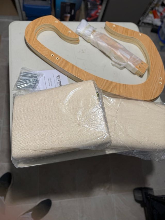 Silla ergonómica de rodillas madera y tela