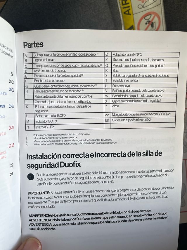 Silla coche Axxkid Duofix, de 9 kg a 25 kg. 