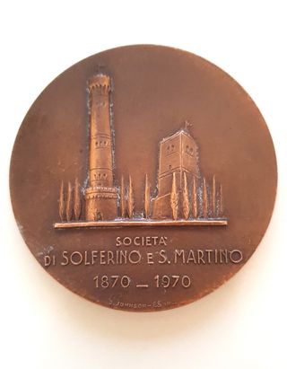 Medaglia Battaglia Solferino San Martino +custodia