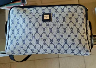 Bolso Vintage Nina Ricci Beige y Azul