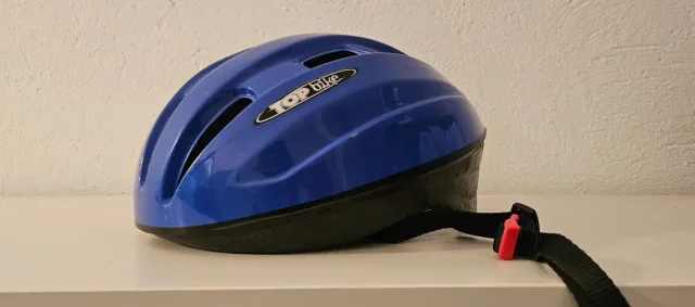 Casco de bicicleta azul TOP BIKE