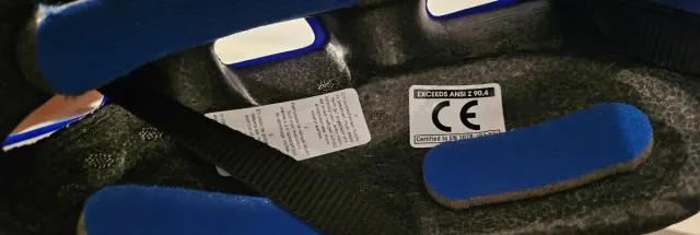 Casco de bicicleta azul TOP BIKE