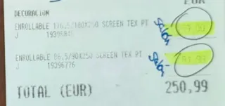 Estores enrollables grises