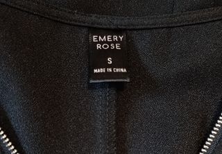 Vestito nero Emery Rose con zip