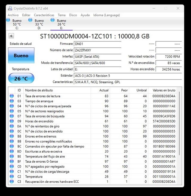 Disco Duro Seagate 10TB Barracuda Pro
