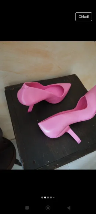 Scarpe Schutz Rosa Tacco
