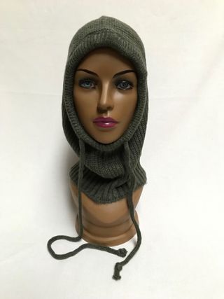 Passamontagna con coulisse verde