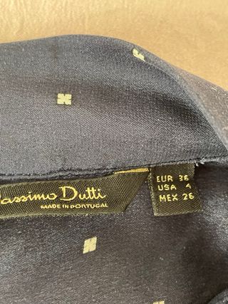 Camisa Massimo Dutti azul estampada
