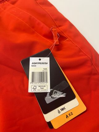 Pantalón de esquí naranja 10/12 años