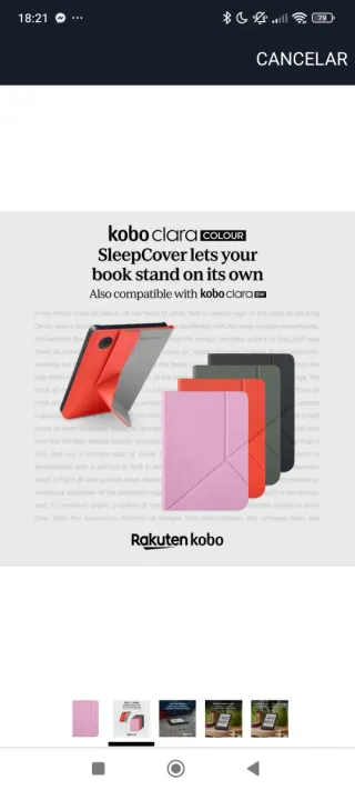 Custodia Kobo Clara Color Rosa