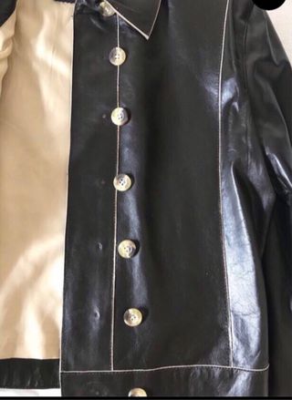 Chaqueta Piel Marrón Talla M