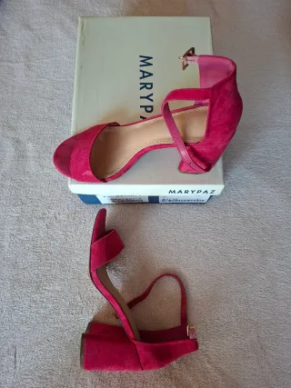 Sandalias Fucsia Marypaz Tacon Bloque