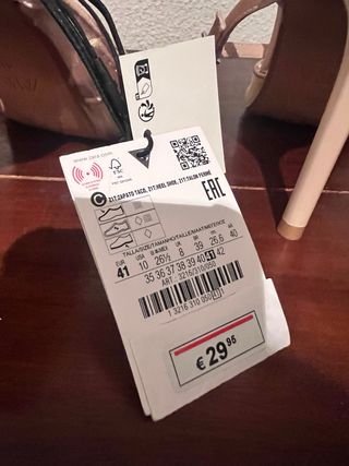 Zapatos destalonados Zara Beige y Rosa