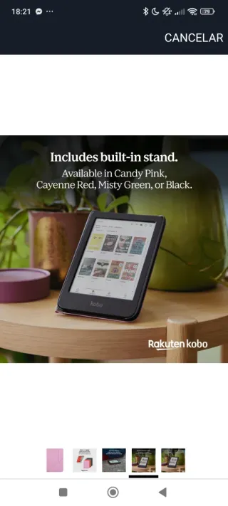 Custodia rossa Kobo Clara