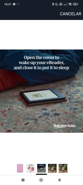 Custodia rossa Kobo Clara