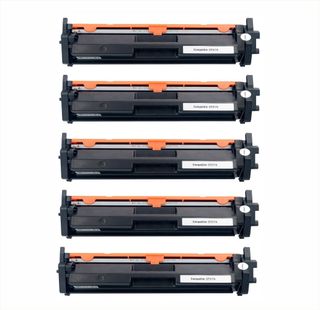 5x Tóner HP CF217A Compatible
