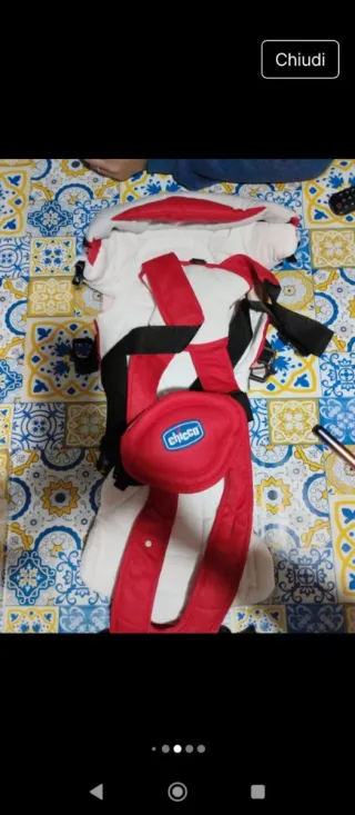 Marsupio Chicco soft & dream per neonato.