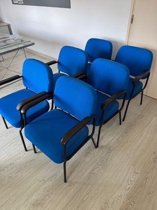 Pack 6 butacas de oficina
