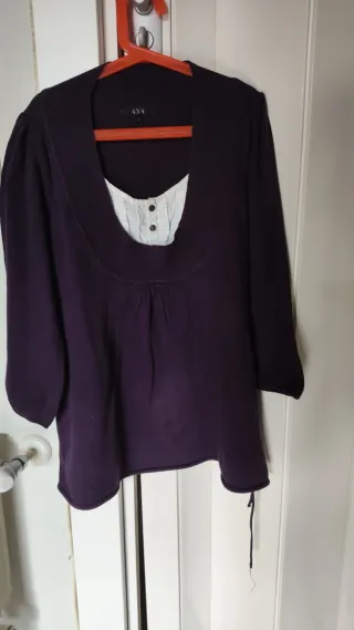 Jersey lana fina 4X4 manga francesa