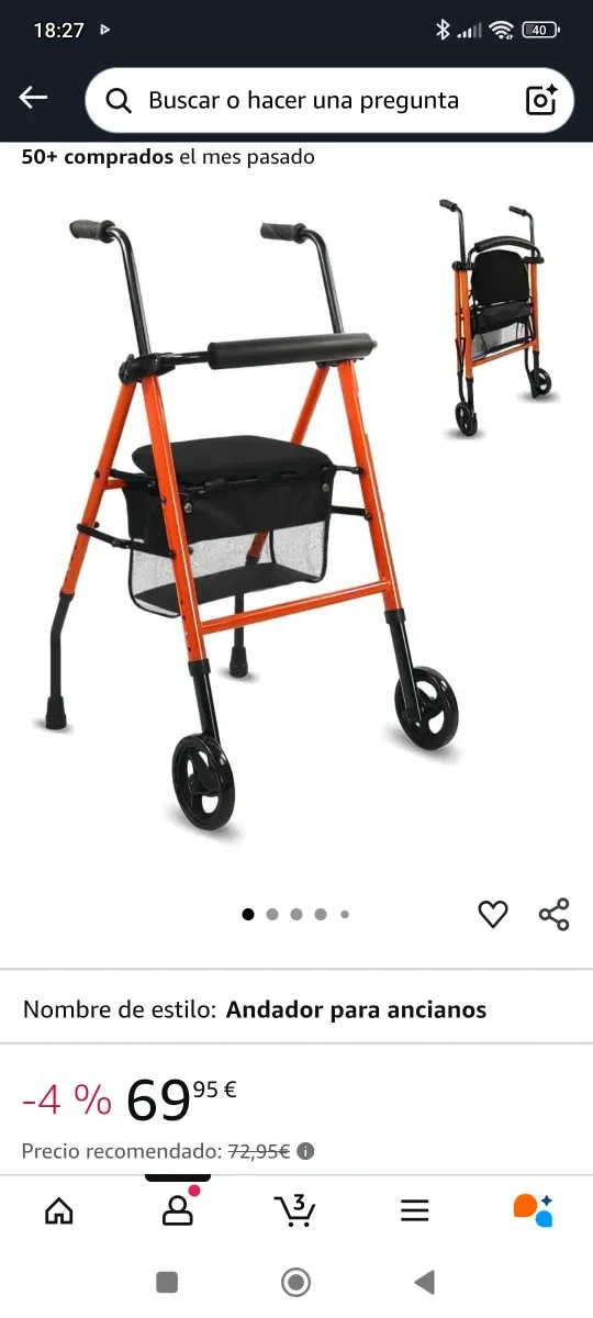 Deambulatore per persone. Nuovo e mai utilizzato