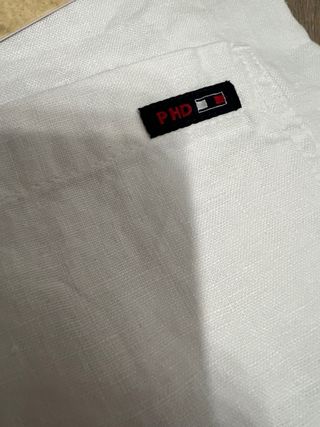 Bermudas Lino Hombre PHD Blancas