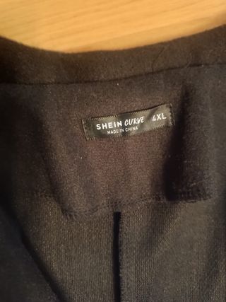 Americana Invierno Talla Grande Negra