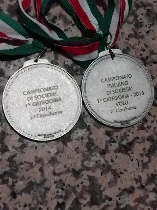 Medaglie Federazione Bocce Italiana Argento 