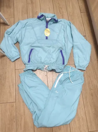 Chándal Vintage Vasari Talla L Azul/Morado