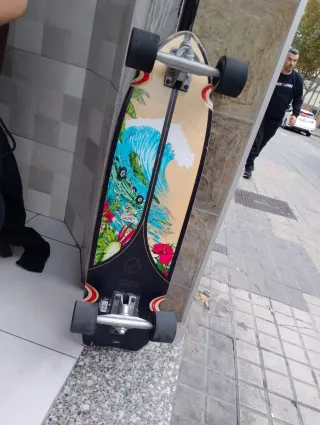 Skate Longboard Fish 500 Negro