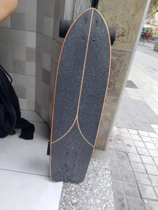 Skate Longboard Fish 500 Negro