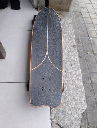 Skate Longboard Fish 500 Negro