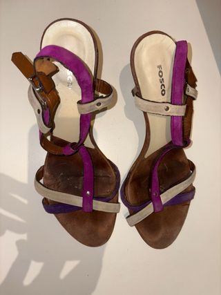 Sandalias FOSCO tacón piel talla 40