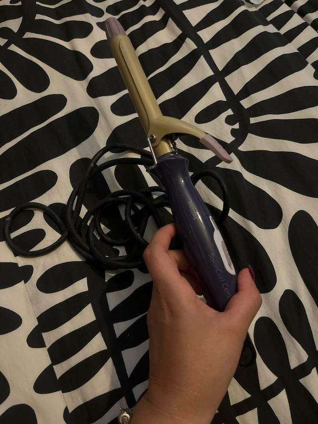 Rizadora Philips SalonCurl Ceramic Dourada/Roxa